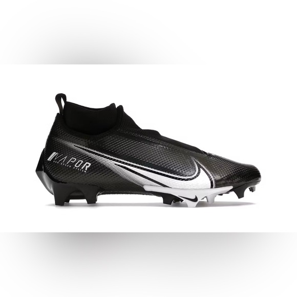 Nike Vapor Edge Elite 360 Flyknit ‘White Black’ Football Cleats Men’s Size 14.5 - Picture 1 of 7